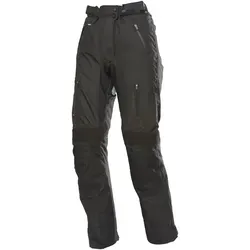 GMS Trento Damen Motorrad Textilhose, schwarz, Größe M - Motorradhose aus GERMADURA® 600D, mit Mesh-Futter und herausnehmbarem Thermoinnenfutter für optimalen Komfort bei jeder Fahrt.
