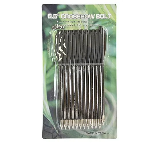 BSW - BogenSportWelt 12er Pack Pistolen Armbrust Bolzen 16,5 cm - Armbrustpfeile mit Stahlspitze und Kunststoffschaft, ideal für Pistolenarmbrüste mit 50-95 lbs Zuggewicht. Präzise und langlebig – perfekt für Ihr nächstes Schießabenteuer!