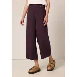 Street One Studio Leinen-Look Wide Leg Hose Very Berry 42 von Street One Studio