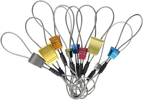 LACD Unisex Klemmgerät Klemmkeilset 10 Stück - Aktiver Kletterschutz mit 10 Klemmkeilen aus eloxiertem Aluminium, farblich codiert für einfache Organisation und optimale Sicherheit beim Klettern.