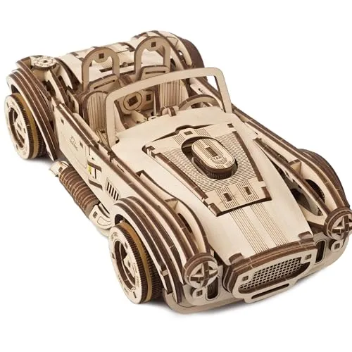 Ugears Cobra Drift Rennwagen (UGE 412131) - Modellbau-Bausatz für den Ugears Cobra Drift Rennwagen, bietet faszinierendes Design und spannende Mechanik für kreative Bastler.