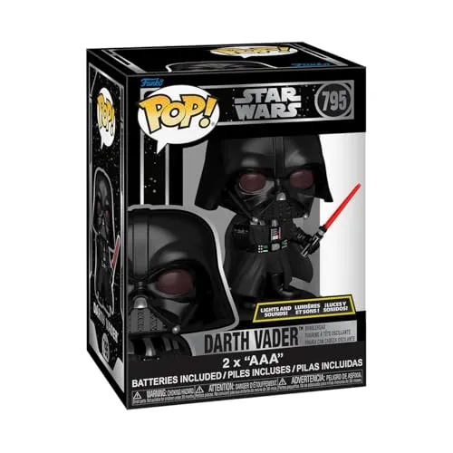 Funko Popfigur Star Wars Darth Vader - 12 cm große Funko POP-Vinylfigur in Geschenkverpackung, perfekt für Star Wars-Fans und Sammler! Mit Lichtschwert in der Hand erobert dieser Darth Vader jede Sammlung.