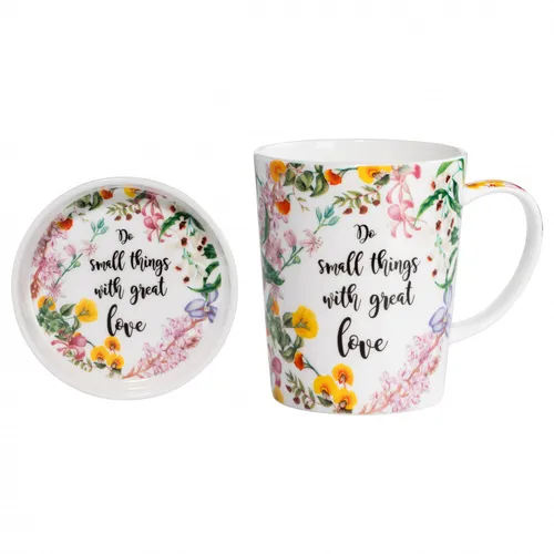 Maxwell & Williams Royal Botanic Garden Becher mit Untersetzer Small Things, ...