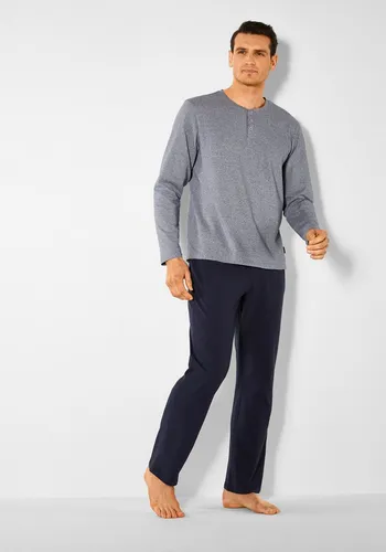 s.Oliver Pyjama (2 tlg., 1 Stück) Schlafanzug mit Knopfleiste