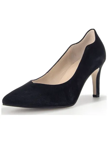 Gabor Pumps Leder Schwarz 39 EU (6 UK) - Elegante Gabor Pumps in Schwarz aus hochwertigem Leder. Mit 5 cm Trichterabsatz für einen stilvollen Auftritt. Ideal für den Alltag oder besondere Anlässe.
