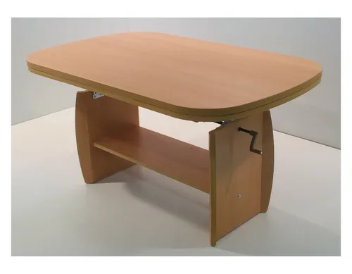 Couchtisch Saturn | Ausziehbar und höhenverstellbar | Dekor Buche - Tische & Stehtische - Moderner Couchtisch, ausziehbar von 107-156 cm und höhenverstellbar von 52-62 cm, ideal für flexible Wohnräume.