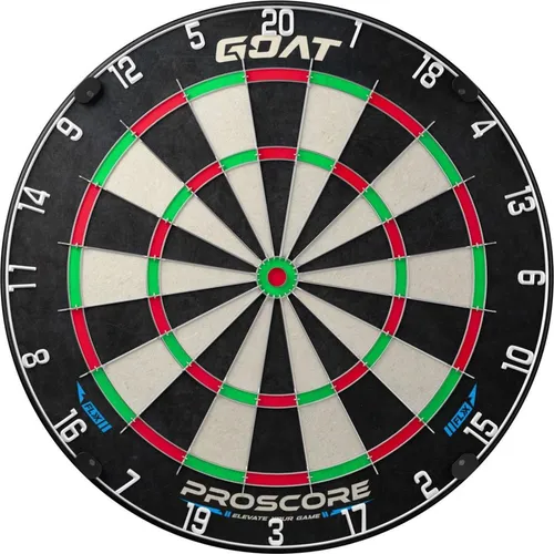 Produktbild GOAT – Proscore FLX Starter-Dartboard, langlebiges Sisal, selbstheilend, minimale Abpraller, dünne Verdrahtung