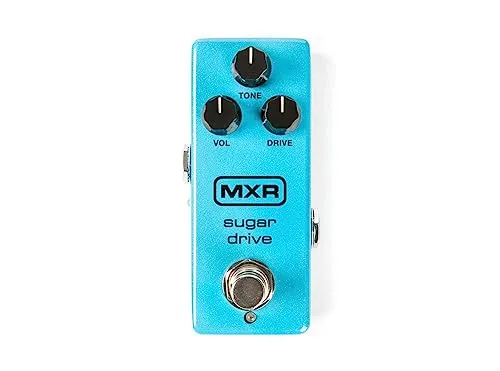 MXR Overdrive Sugar Drive Mini Gitarren-Effektgerät - Gitarren-Effektgeräte / -Preamps mit vielfältigem Klangspektrum, von Boosting bis Overdrive, für ein sauberes Signal und die Erhaltung der Gitarrenpersönlichkeit.