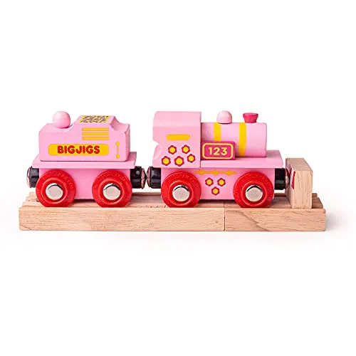 Bigjigs Rail Lokomotive Rosa Mit Tender