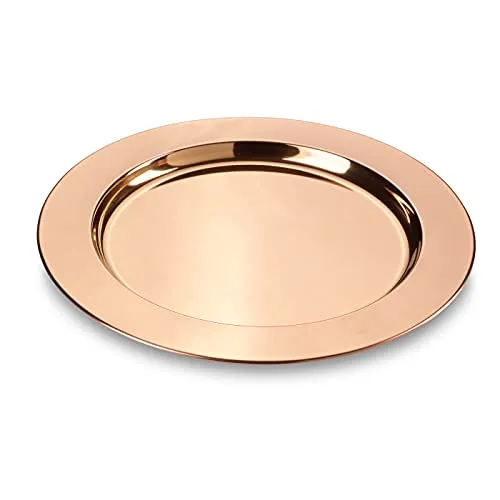 ECHTWERK Tafelservice Shiny (2-tlg) für 2 Personen - Elegantes Edelstahl-Tafelservice in Kupferoptik, ideal für stilvolle Dinner mit Freunden oder Familie, Handwäsche empfohlen.