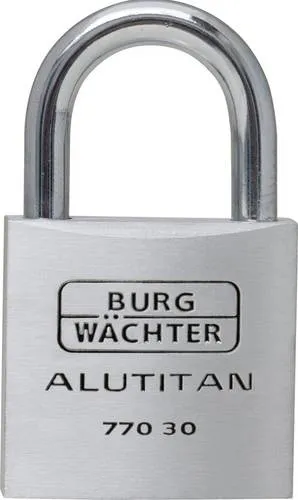 Burg Wächter 36021 Vorhängeschloss 30.00mm verschieden schließend Aluminium Schlüsselschloss