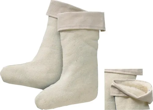 Stiefeleinsatz mit Stulpe Gr. 45/46 beige