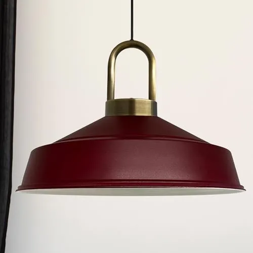bamyum Asletl-Lock Hängelampe Industrial Ø40 cm in rot von Bamyum