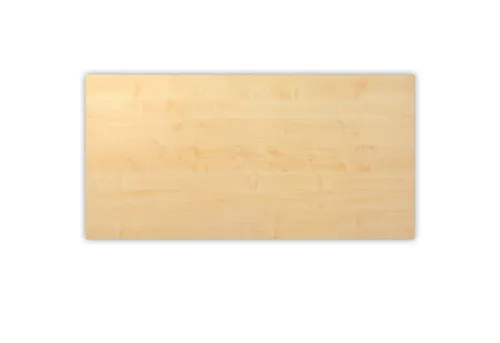 Bümö DIY Schreibtischplatte Rechteck 200x100 cm Ahorn – Robuste Qualität - Die Bümö Schreibtischplatte aus stabilen Spanholzelementen bietet eine belastbare, pflegeleichte Oberfläche. Ideal für individuellen Schreibtischbau mit 120 kg Tragfähigkeit und abgerundeten Kanten für Komfort.