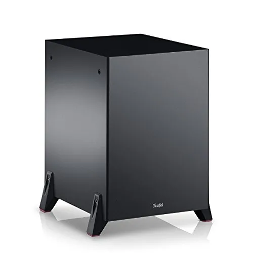 Teufel T 10 Subwoofer - Aktiv-Subwoofer der High End-Klasse, vielseitig einsetzbar als Frontfire oder Downfire, 150 Watt Leistung und integriertes Wireless-Modul