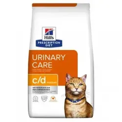 Hills Prescription Diet C/D Urinary Care Multicare Katzenfutter mit Huhn 3 kg - Katzenfutter für optimale Harnwegsgesundheit, mit Huhn für einen köstlichen Geschmack und wichtige Nährstoffe.