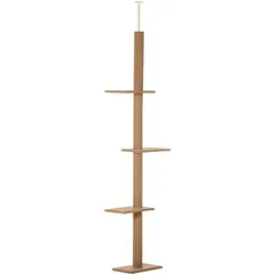 Höhenverstellbarer Katzenbaum mit 4 Aktivitätsstufen, 43 x 27 x 228-260 cm