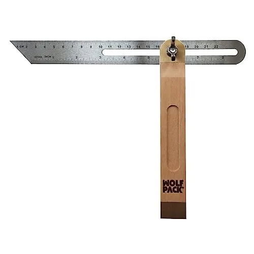 Abgeschrägter Messwinkel mit Skala 22 cm
