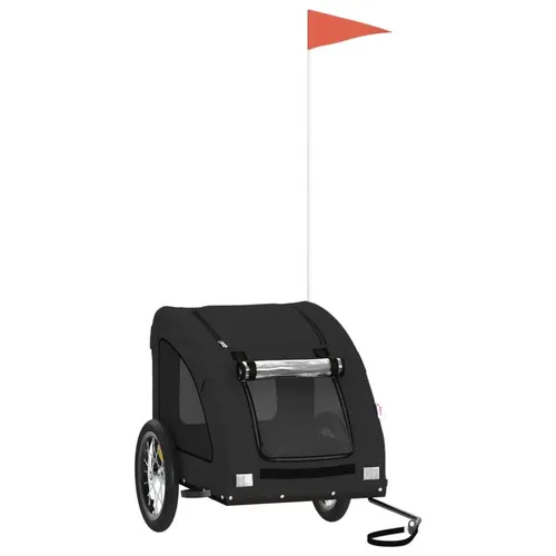 vidaXL Fahrradanhänger für Hunde - Praktischer Fahrradanhänger für Hunde, robust mit Eisenrahmen und komfortablem Oxford-Gewebe, ideal für sichere Ausflüge mit deinem Haustier.