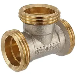 Messing T-Stück für Klemmringverschraubung 1'' Eurokonus