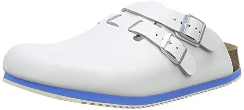 Birkenstock Professional Kay Leder Softfootbed, Herren Clogs, Weiß (Weiß), 44 EU