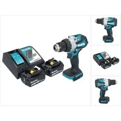Makita DHP 489 RG Akku Schlagbohrschrauber 18 V - Akkuschrauber mit 73 Nm Drehmoment, 2 leistungsstarken 6,0 Ah Akkus und Schnellspannfutter – ideal für anspruchsvolle Bohr- und Schraubarbeiten.