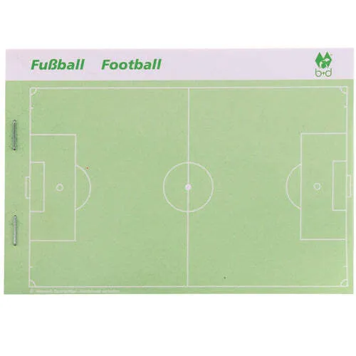 Fußball-Notizblock DIN A6 - grün