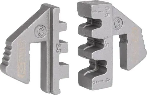 KS Tools Crimp-Einsätze für Flachstecker 4,8 und 6,3 mm - Crimp-Systemzange & Einsätze, ideal für präzises Crimpen von Drähten mit Durchmessern von 0,5 - 6,0 mm.