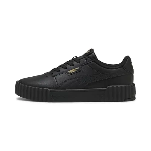 PUMA CARINA 3.0 Sneaker schwarz 36 EU - Sportlicher Sneaker in PUMA Black-PUMA Gold, ideal für Freizeit und Alltag. Bequeme Passform mit Gummi-Laufsohle für optimalen Grip.