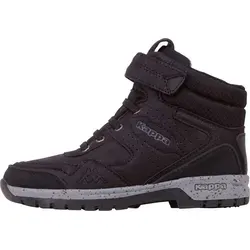 Kappa Unisex Kinder Sneaker High Top 260732K 1116 schwarz - Stiefel für Jungen, ideal für jede Jahreszeit mit hohem Tragekomfort und stylischem Design.
