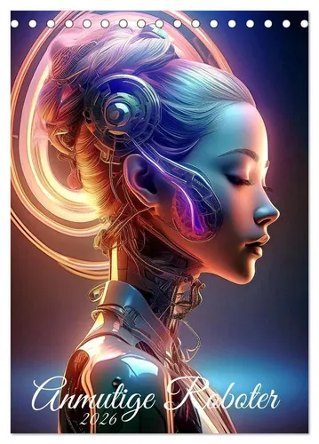 Werner Braun | Anmutige Roboter (Tischkalender 2026 DIN A5 hoch), CALVENDO...