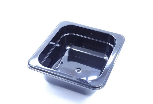 AcMax Thermobehälter GN 1/6 Polycarbonat schwarz GN-Behälter 1 Liter Tiefe 65mm