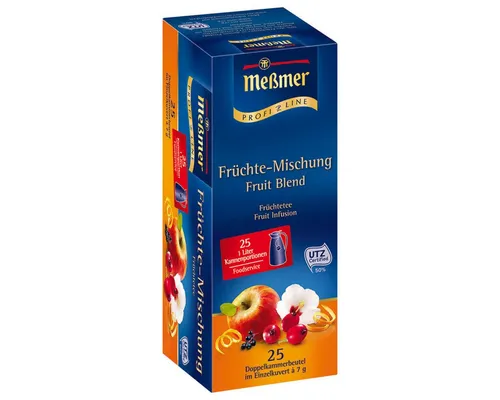 Meßmer Tee, Meßmer ProfiLine Früchte Mischung Früchtetee herzhaft 3er Pack