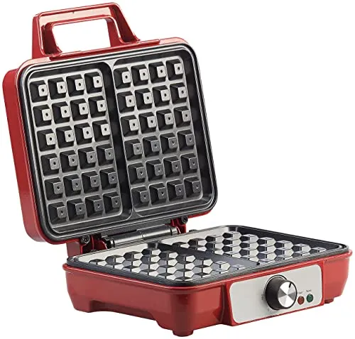 Rosenstein & Söhne Waffeleisen für belgische Waffeln mit Temperatur-Regelung