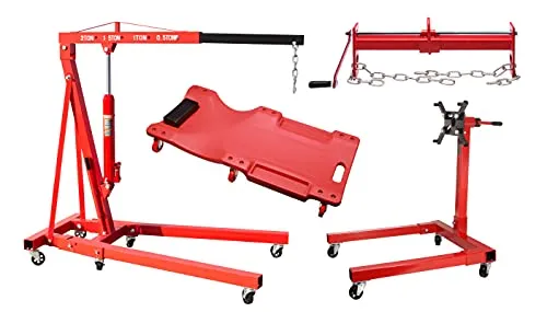 Herkules Werkzeuge Motorkran + Balancierer + Motorständer 567 KG + Rollbrett