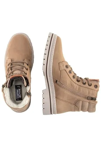 Camel Active Schnürstiefel Braun - Robuste Damenschuhe - Wanderschuhe mit High-Cut-Schnitt aus Nubukleder, warm gefüttert und mit hervorragenden Laufeigenschaften. Ideal für Outdoor-Aktivitäten und den täglichen Gebrauch.
