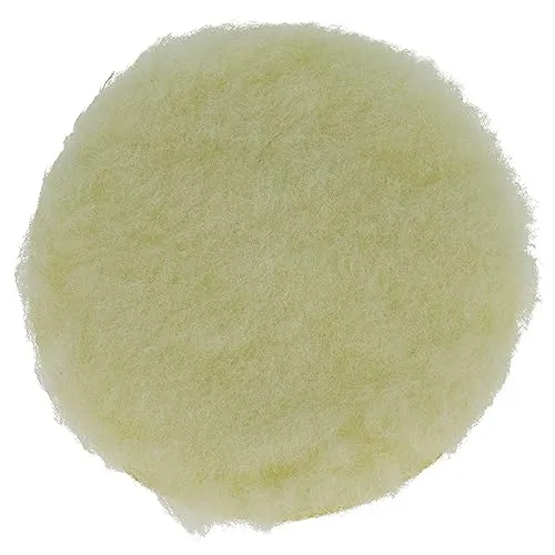 vhbw Polierschwamm kompatibel mit Mirka Deros 650CV Exzenter- & Schwingschleifer - 12,5 cm Arbeitsdurchmesser, 16 g, beige
