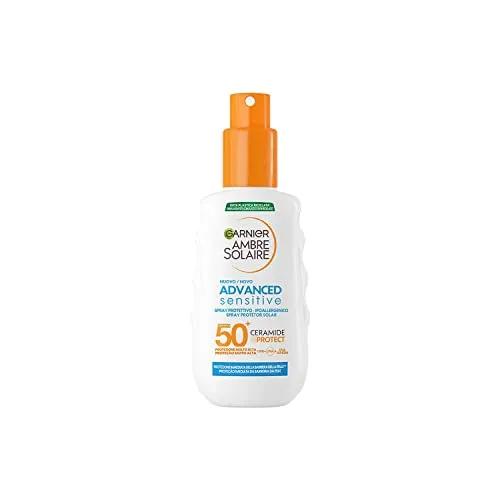 Garnier Ambre Solaire Advanced Sensitive Ceramide Protect Spray LSF50+, 150 ml
