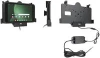 Brodit Gerätehalter 713386 | Ladefunktion für Samsung Galaxy Tab Active - Ständer für Tablets mit aktiver Ladefunktion und einfacher Montage. Ideal für Samsung Galaxy Tab Active 3 und 5, sorgt für ständige Verbindung und optimale Sicht im Fahrzeug.