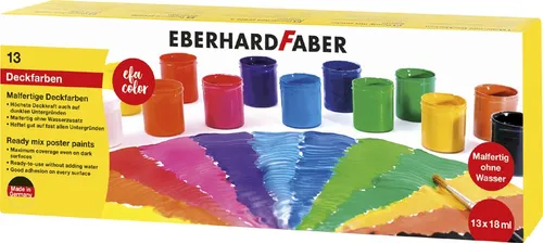 EBERHARD FABER Malfertige Deckfarbe EFA Color 13er Set