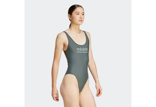 adidas Performance Badeanzug SPORTSW UB SUIT (1-St) grün 40 - Sportlicher Badeanzug in Legend Ivy/Silver Green, ideal für leistungsorientierte Schwimmer. Fällt klein aus, bitte eine Größe größer bestellen. Maschinenwaschbar und aus elastischem Material für optimalen Komfort.