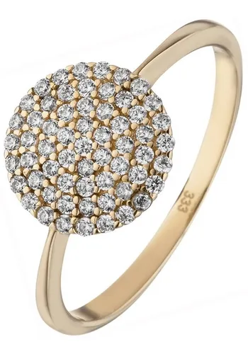 JOBO Fingerring, 333 Gold mit 60 Zirkonia