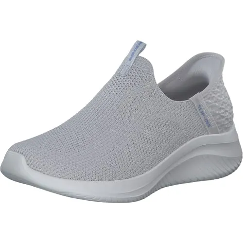 Skechers Womens SLIP-INS ULTRA FLEX 3.0 Vegan Graulich - 40 EU - Sneaker für Damen, besonders bequem durch die Ultra Flex Technologie und nachhaltiges, veganes Material - ideal für den Alltag.