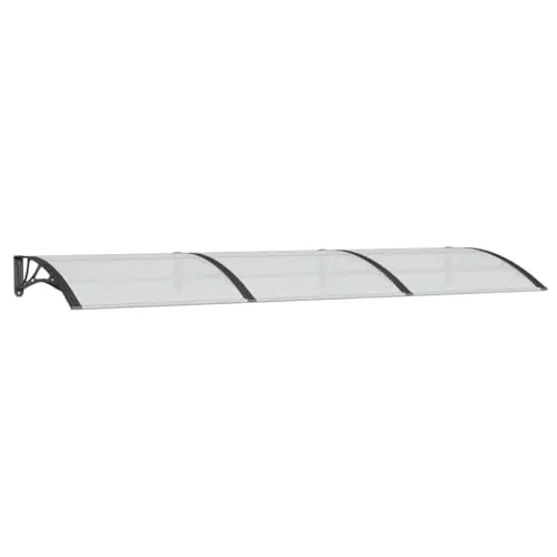 vidaXL Türvordach 300x100cm - Pavillion: Hochwertiges Türvordach aus langlebigem Polycarbonat, schützt deinen Eingang effektiv vor Wettereinflüssen und bietet einfache Montage.