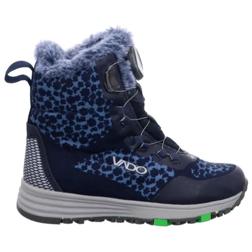 Vado Snow High Warmfutter Boot mit Boa Drehverschluss in Blau EU 37 - Wanderschuhe, wasserdicht dank atmungsaktiver Goretex-Membrane und mit herausnehmbarer, waschbarer Einlegesohle für optimalen Komfort und Hygiene.