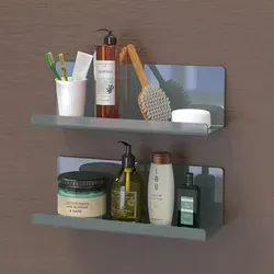 Wandregal Schweberegal Ohne Bohren Acryl 30cm 2er Grau - Das Wandregal Schweberegal aus Acryl in Grau (30 cm, 2er Set) ist ideal für eine bohrfreie Montage. Perfekt für Mietwohnungen, bietet es starken Halt und elegante Ordnung in jedem Raum – ob Küche, Bad oder Büro.