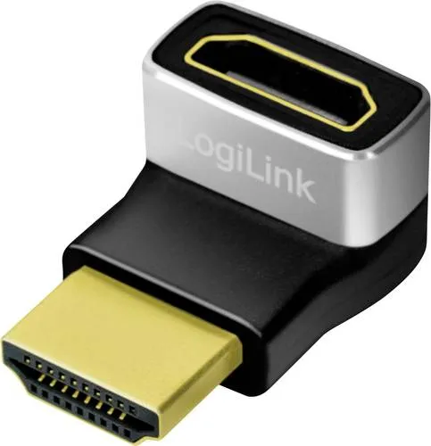 LogiLink AH0007A HDMI Adapter [1x HDMI-Buchse - 1x HDMI-Stecker] Schwarz-Grau