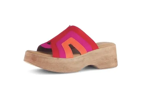 Gabor Damen Sandaletten - Elegante Sommerschuhe in fire Kombi - Kategorie: Sandalen. Diese eleganten Sandaletten bieten dank ihrer Best Fitting-Technologie besonderen Tragekomfort und sind perfekt für Freizeit und Strand.