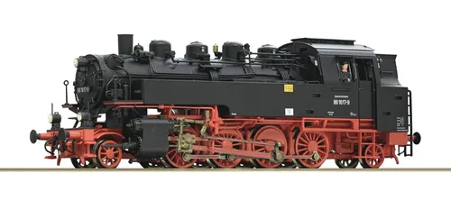 Roco 7100027 H0 Dampflok 86 1617-9 der DR - Detailgetreue Dampflokomotive 86 1617 der Deutschen Reichsbahn für Modelleisenbahnen. Ideal für den Einsatz auf Neben- und Hauptstrecken, bringt historische Faszination ins Modellbau-Set.