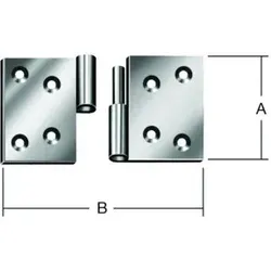 VORMANN Aushebescharnier B100xH70mm,gerollt verzinkt von Vormann
